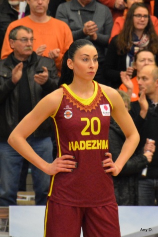 Zoi Dimitrakou, joueuse d'Orenbourg, et titulaire à Bourges sur la saison 2012/2013
